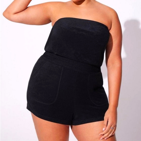 torrid Other - ❤️NWT TORRID PREMIUM SWIM COVER STRAPLESS TERRY ROMPER SHORTS COVER-UP PLUS SIZE